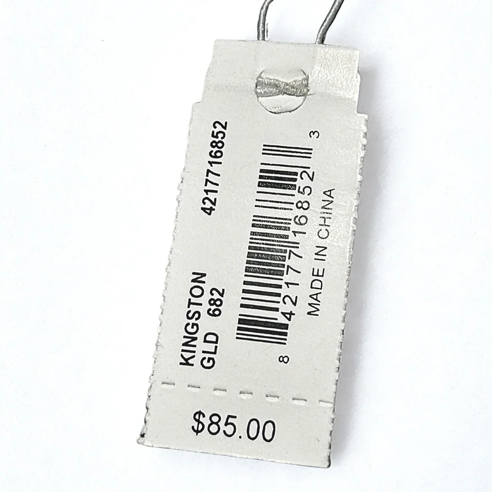 Kendra Scott Long Rose Quartz Statement Pendant Necklace NWT Gold Tone - Picture 6 of 6